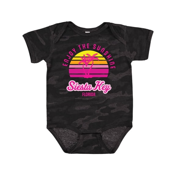 Inktastic Summer Enjoy the Sunshine Siesta Key Florida in Pink Boys or Girls Baby Bodysuit