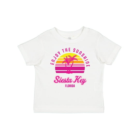 Inktastic Summer Enjoy the Sunshine Siesta Key Florida in Pink Boys or Girls Baby T-Shirt