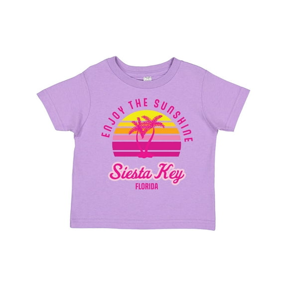 Inktastic Summer Enjoy the Sunshine Siesta Key Florida in Pink Boys or Girls Toddler T-Shirt