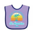 thumbnail image 1 of Inktastic Summer Enjoy the Sunshine St. Augustine Florida in Blue Boys or Girls Baby Bib, 1 of 4