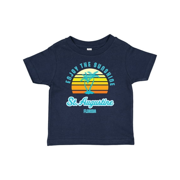 Inktastic Summer Enjoy the Sunshine St. Augustine Florida in Blue Boys or Girls Baby T-Shirt