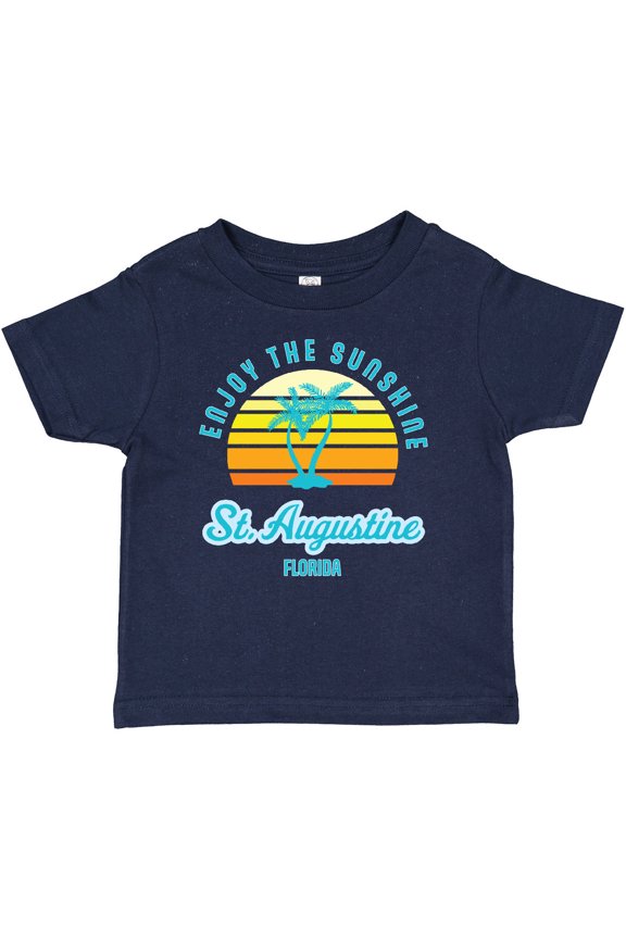 Summer Enjoy the Sunshine St. Augustine Florida in Blue Boys or Girls Baby T-Shirt
