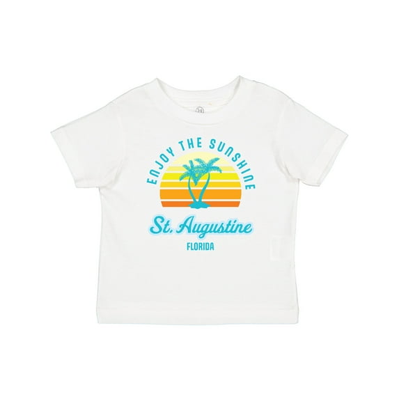 Inktastic Summer Enjoy the Sunshine St. Augustine Florida in Blue Boys or Girls Baby T-Shirt