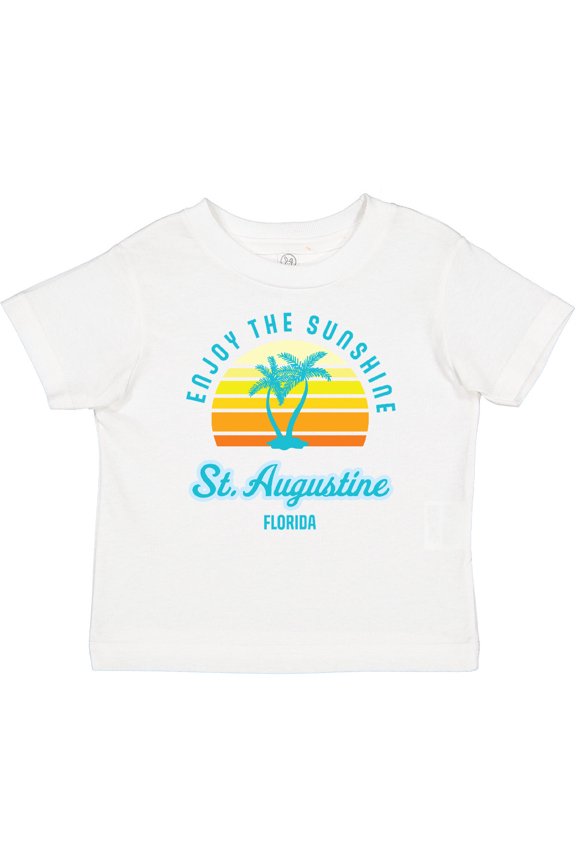 Summer Enjoy the Sunshine St. Augustine Florida in Blue Boys or Girls Baby T-Shirt