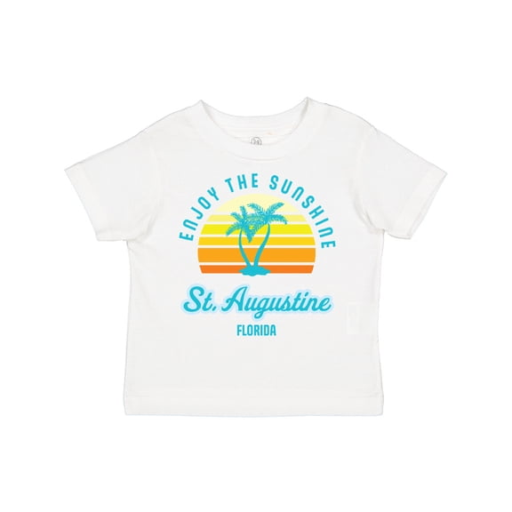 Inktastic Summer Enjoy the Sunshine St. Augustine Florida in Blue Boys or Girls Toddler T-Shirt
