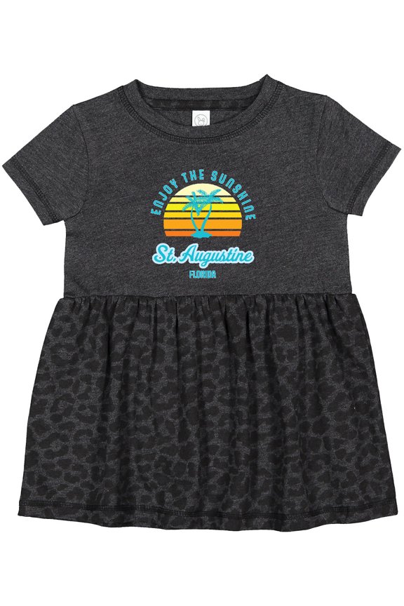 Summer Enjoy the Sunshine St. Augustine Florida in Blue Girls Baby Dress