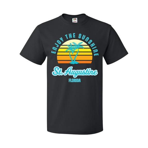 Inktastic Summer Enjoy the Sunshine St. Augustine Florida in Blue T-Shirt