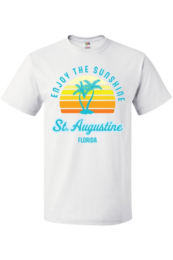 Summer Enjoy the Sunshine St. Augustine Florida in Blue T-Shirt
