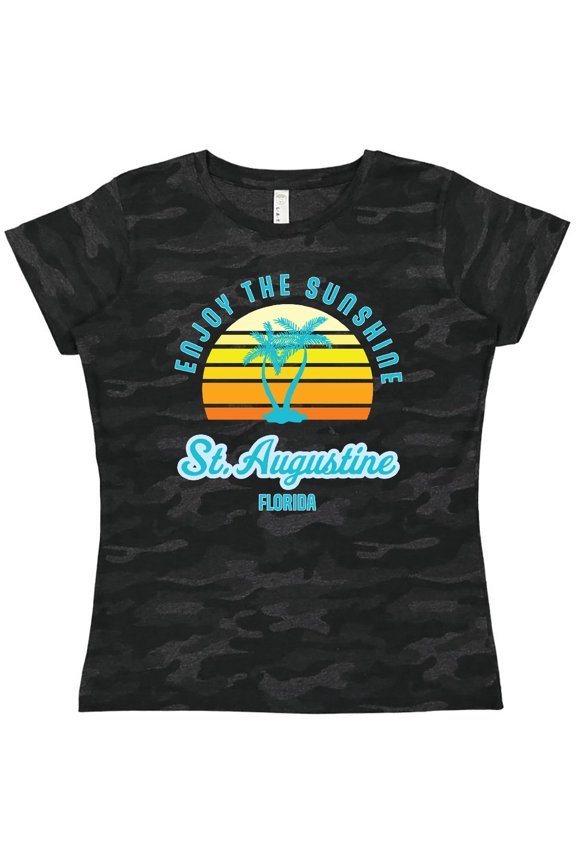Summer Enjoy the Sunshine St. Augustine Florida in Blue Women's T-Shirt