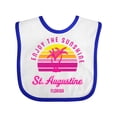 thumbnail image 1 of Inktastic Summer Enjoy the Sunshine St. Augustine Florida in Pink Boys or Girls Baby Bib, 1 of 4