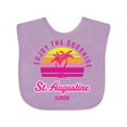 thumbnail image 1 of Inktastic Summer Enjoy the Sunshine St. Augustine Florida in Pink Boys or Girls Baby Bib, 1 of 4
