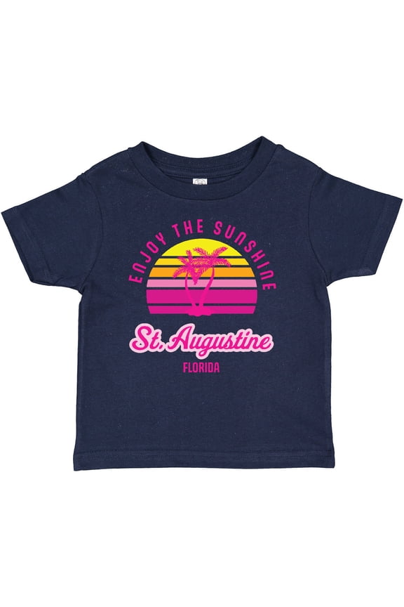 Summer Enjoy the Sunshine St. Augustine Florida in Pink Boys or Girls Baby T-Shirt