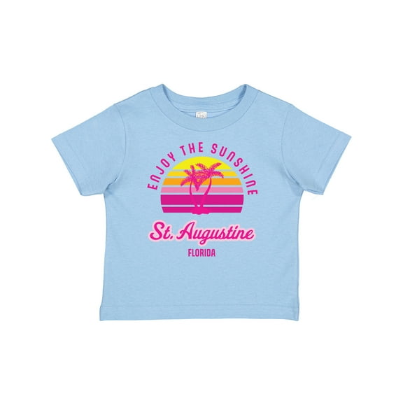 Inktastic Summer Enjoy the Sunshine St. Augustine Florida in Pink Boys or Girls Baby T-Shirt