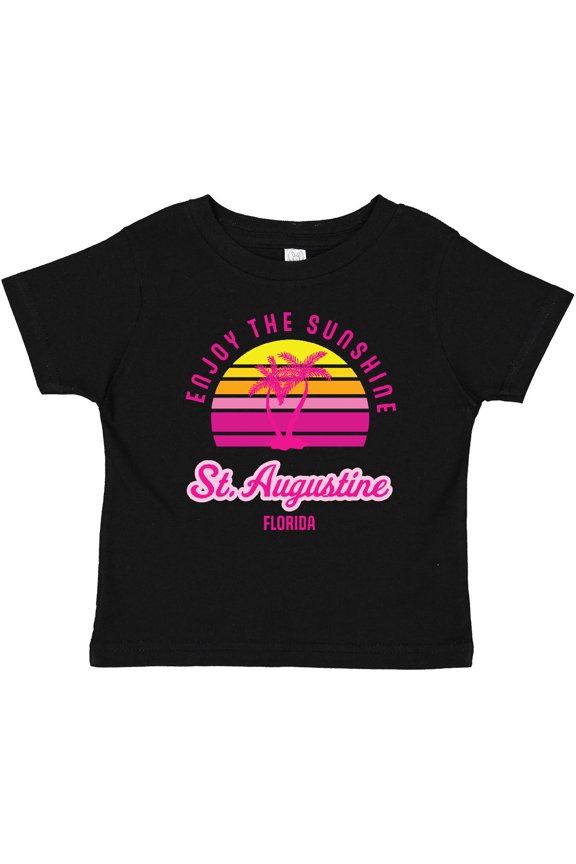Summer Enjoy the Sunshine St. Augustine Florida in Pink Boys or Girls Baby T-Shirt