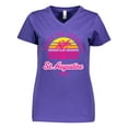 thumbnail image 1 of Inktastic Summer Enjoy the Sunshine St. Augustine Florida in Pink Women's V-Neck T-Shirt, 1 of 5