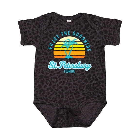 Inktastic Summer Enjoy the Sunshine St. Petersburg Florida in Blue Boys or Girls Baby Bodysuit
