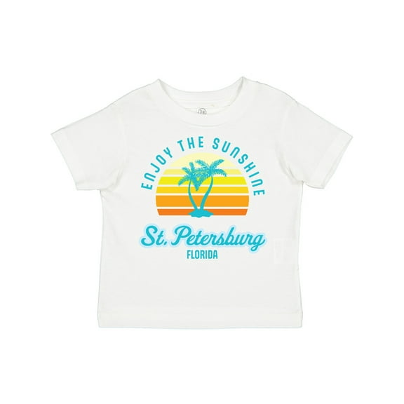 Inktastic Summer Enjoy the Sunshine St. Petersburg Florida in Blue Boys or Girls Toddler T-Shirt