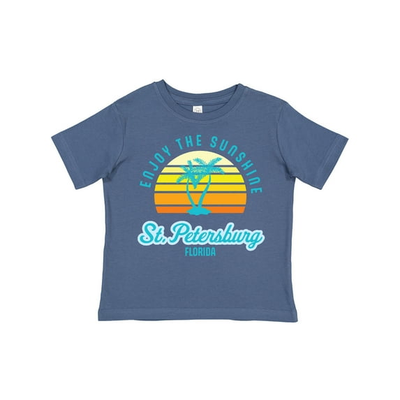 Inktastic Summer Enjoy the Sunshine St. Petersburg Florida in Blue Boys or Girls Toddler T-Shirt