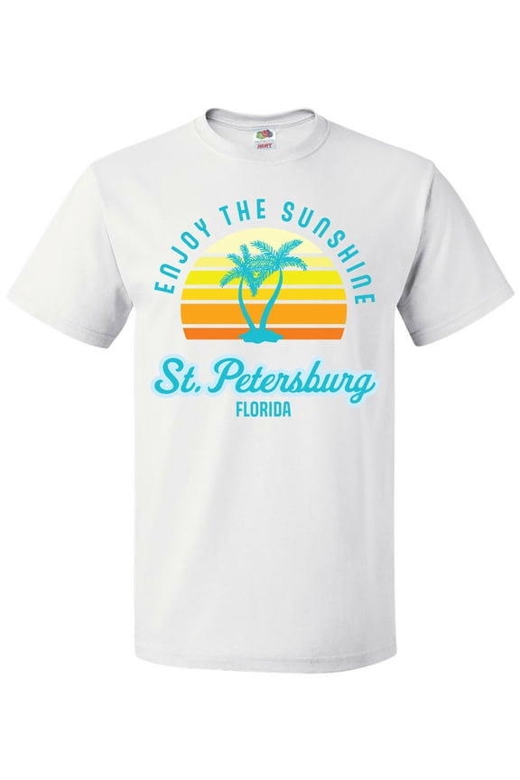 Summer Enjoy the Sunshine St. Petersburg Florida in Blue T-Shirt