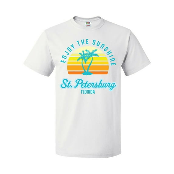Inktastic Summer Enjoy the Sunshine St. Petersburg Florida in Blue T-Shirt