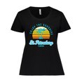 thumbnail image 1 of Inktastic Summer Enjoy the Sunshine St. Petersburg Florida in Blue Women's Plus Size T-Shirt, 1 of 5