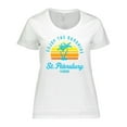 thumbnail image 1 of Inktastic Summer Enjoy the Sunshine St. Petersburg Florida in Blue Women's Plus Size T-Shirt, 1 of 5