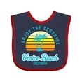 thumbnail image 1 of Inktastic Summer Enjoy the Sunshine Venice Beach California in Blue Boys or Girls Baby Bib, 1 of 4