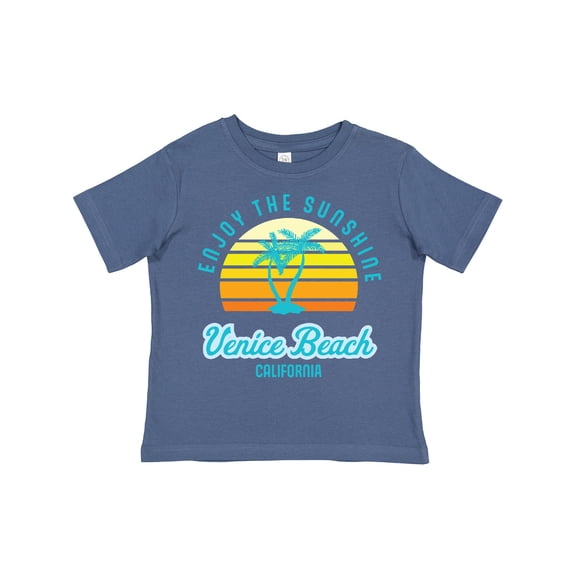 Inktastic Summer Enjoy the Sunshine Venice Beach California in Blue Boys or Girls Toddler T-Shirt