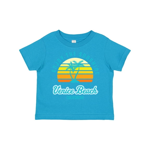 Inktastic Summer Enjoy the Sunshine Venice Beach California in Blue Boys or Girls Toddler T-Shirt