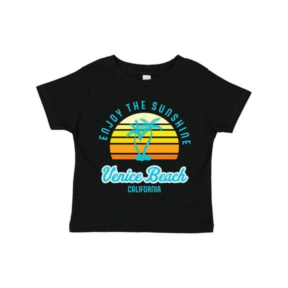 Inktastic Summer Enjoy the Sunshine Venice Beach California in Blue Boys or Girls Toddler T-Shirt