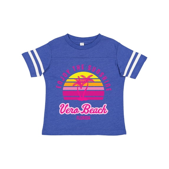 Inktastic Summer Enjoy the Sunshine Vero Beach Florida in Pink Boys or Girls Toddler T-Shirt