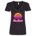 thumbnail image 1 of Inktastic Summer Enjoy the Sunshine Vero Beach Florida in Pink Women's V-Neck T-Shirt, 1 of 5