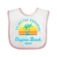 thumbnail image 1 of Inktastic Summer Enjoy the Sunshine Virginia Beach Virginia in Blue Boys or Girls Baby Bib, 1 of 4