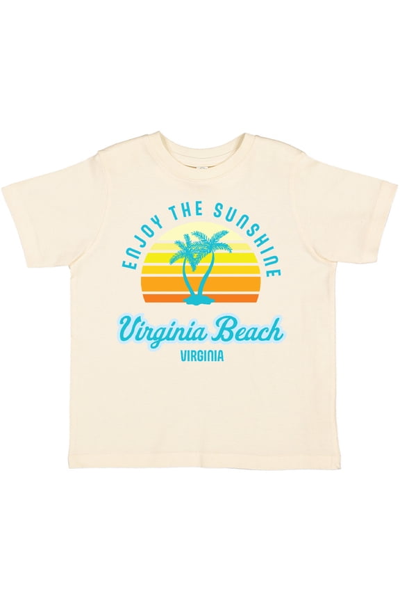 Summer Enjoy the Sunshine Virginia Beach Virginia in Blue Boys or Girls Toddler T-Shirt