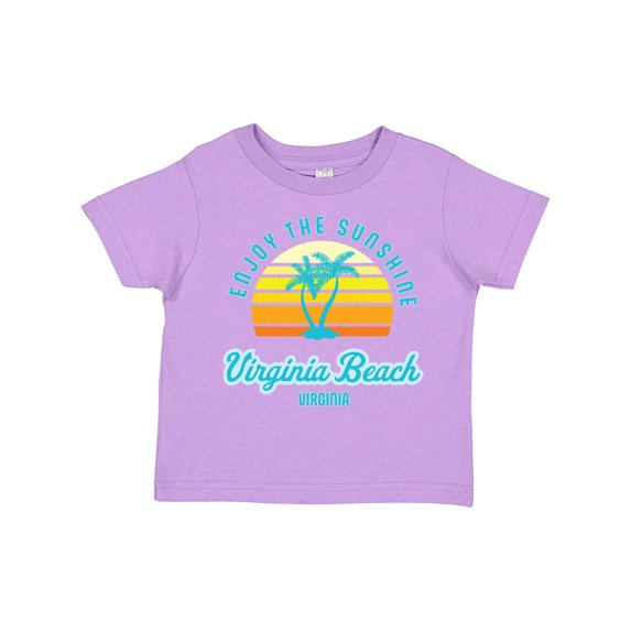 Inktastic Summer Enjoy the Sunshine Virginia Beach Virginia in Blue Boys or Girls Toddler T-Shirt