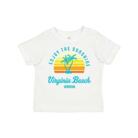 Inktastic Summer Enjoy the Sunshine Virginia Beach Virginia in Blue Boys or Girls Toddler T-Shirt