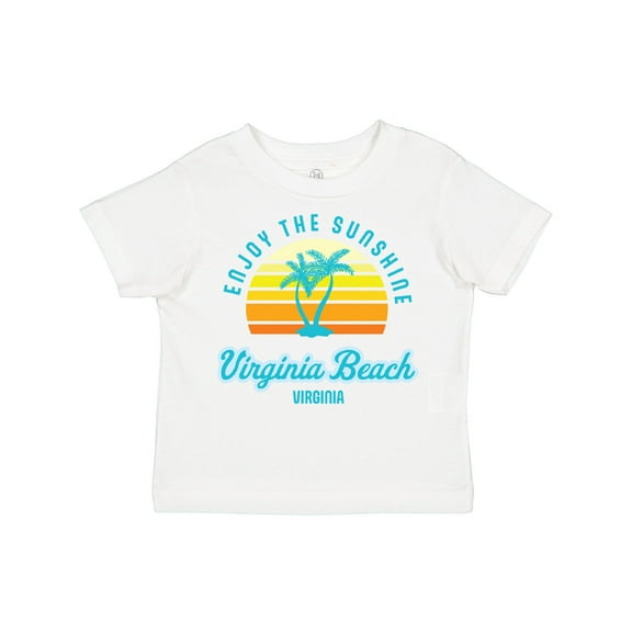 Inktastic Summer Enjoy the Sunshine Virginia Beach Virginia in Blue Boys or Girls Toddler T-Shirt