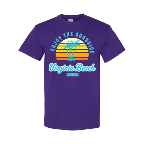 Inktastic Summer Enjoy the Sunshine Virginia Beach Virginia in Blue T-Shirt