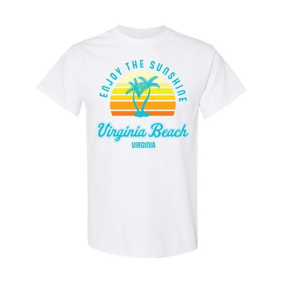Inktastic Summer Enjoy the Sunshine Virginia Beach Virginia in Blue T-Shirt