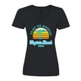 thumbnail image 1 of Inktastic Summer Enjoy the Sunshine Virginia Beach Virginia in Blue Women's V-Neck T-Shirt, 1 of 5