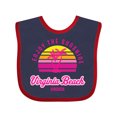 thumbnail image 1 of Inktastic Summer Enjoy the Sunshine Virginia Beach Virginia in Pink Boys or Girls Baby Bib, 1 of 4