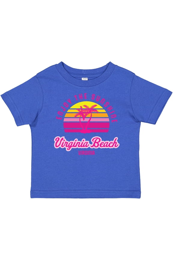 Summer Enjoy the Sunshine Virginia Beach Virginia in Pink Boys or Girls Baby T-Shirt