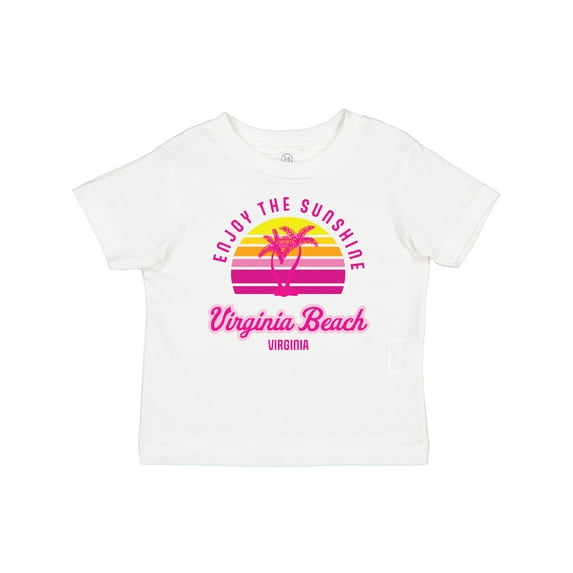 Inktastic Summer Enjoy the Sunshine Virginia Beach Virginia in Pink Boys or Girls Baby T-Shirt