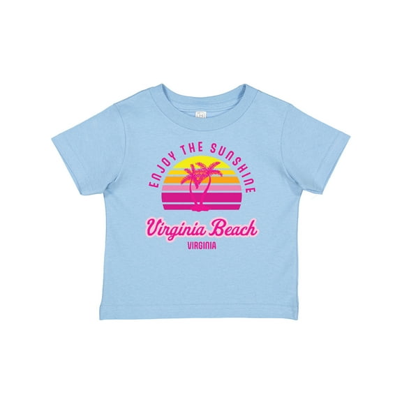 Inktastic Summer Enjoy the Sunshine Virginia Beach Virginia in Pink Boys or Girls Baby T-Shirt