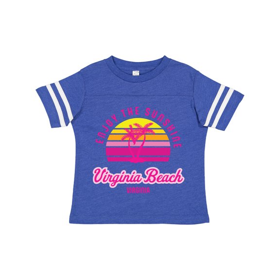 Inktastic Summer Enjoy the Sunshine Virginia Beach Virginia in Pink Boys or Girls Toddler T-Shirt