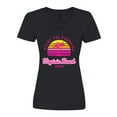 thumbnail image 1 of Inktastic Summer Enjoy the Sunshine Virginia Beach Virginia in Pink Women's V-Neck T-Shirt, 1 of 5