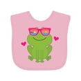 thumbnail image 1 of Inktastic Summer Frog Beach Vacation Sunglasses Girls Baby Bib, 1 of 4