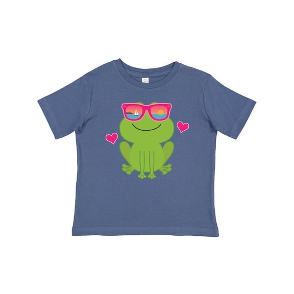 Inktastic Summer Frog Beach Vacation Sunglasses Girls Baby T-Shirt