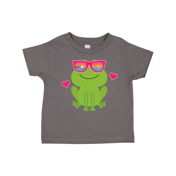 Inktastic Summer Frog Beach Vacation Sunglasses Girls Toddler T-Shirt