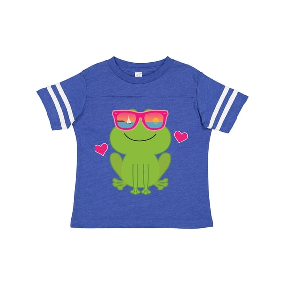 Inktastic Summer Frog Beach Vacation Sunglasses Girls Toddler T-Shirt